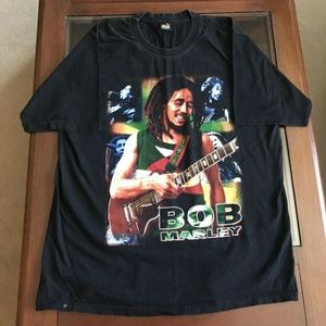 Vintage Bob Marley Tshirt Double Sided XL